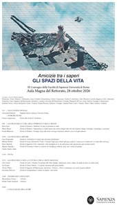 Conferenza delle Facoltà: Amicizie tra i Saperi, gli spazi della vita